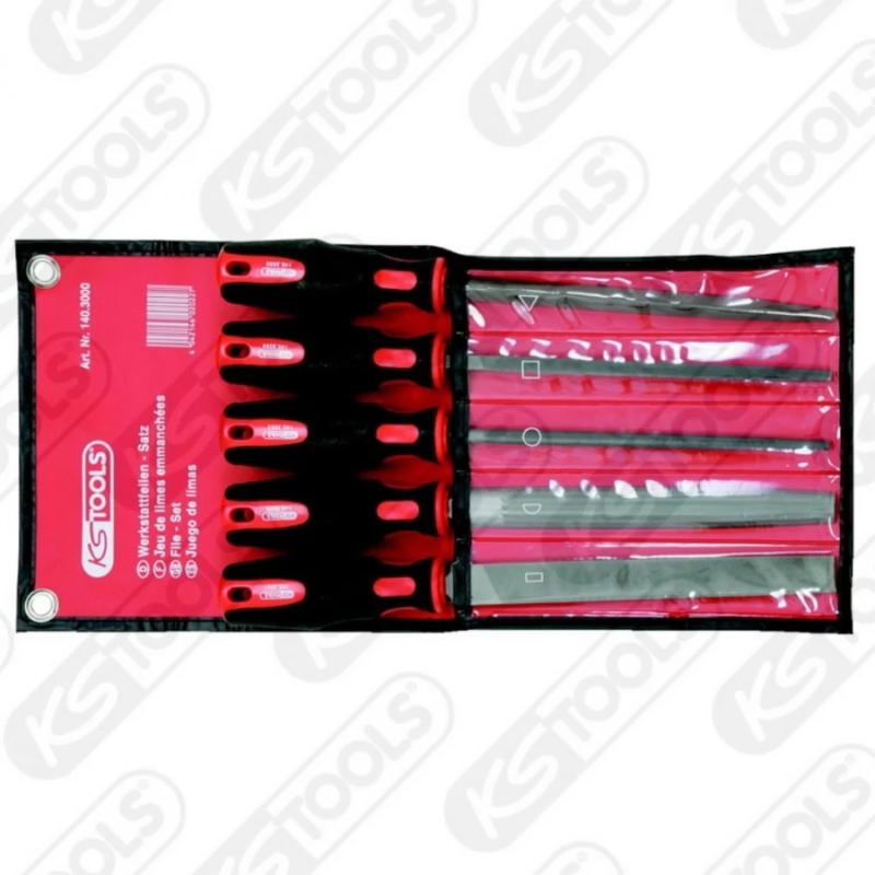 Vīļu komplekts 200 mm, 5 gab., KS Tools