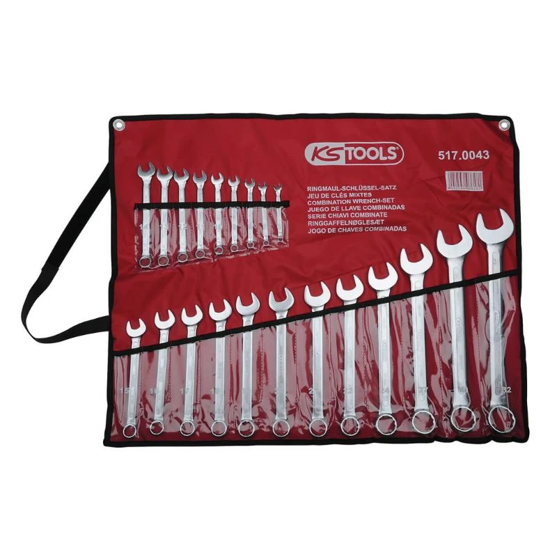 Kombinēto uzgriežņu atslēgu komplekts 6 - 32 mm, 21 gab., KS Tools