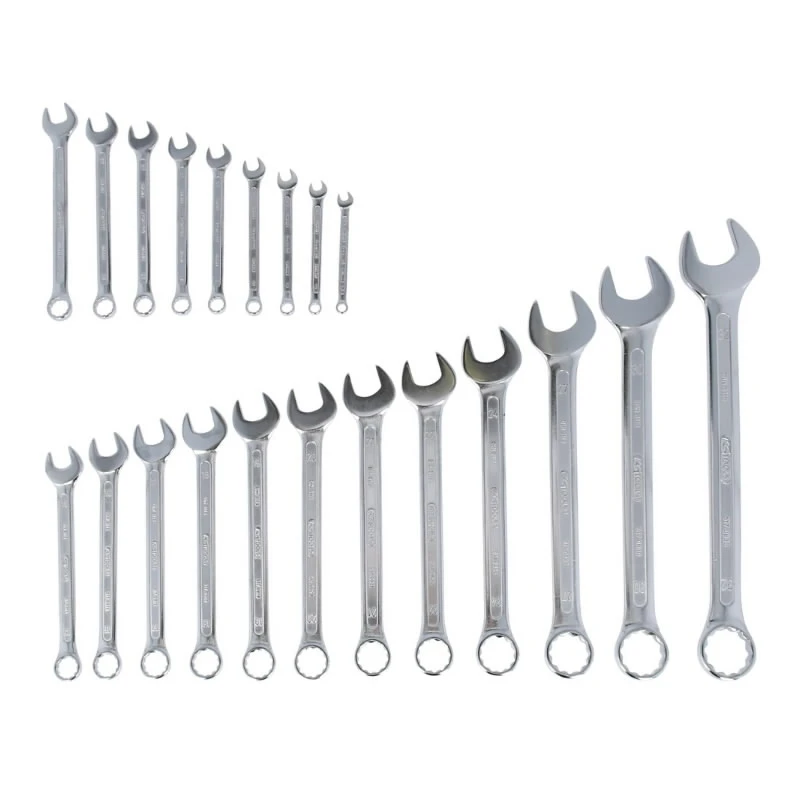 Kombinēto uzgriežņu atslēgu komplekts 6 - 32 mm, 21 gab., KS Tools