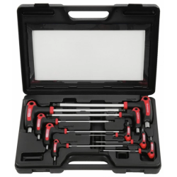 ERGOTORQUE PLUS T-sešstūru komplekts 2-12mm, 9 gab., KS Tools