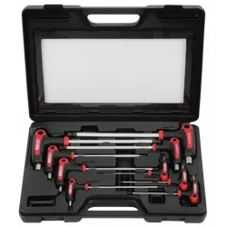 ERGOTORQUE PLUS T-sešstūru komplekts 2-12mm, 9 gab., KS Tools