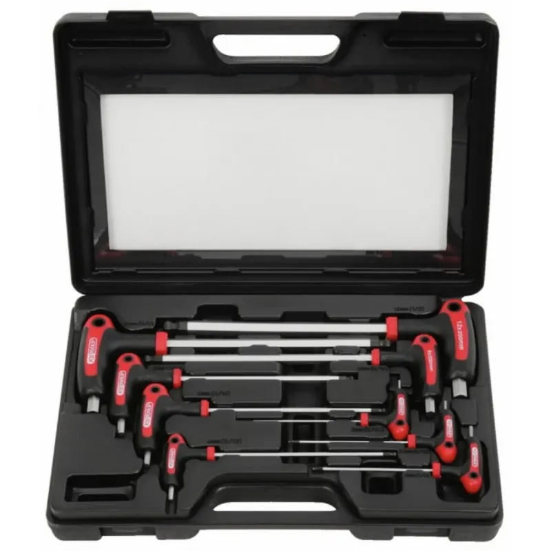 ERGOTORQUE PLUS T-sešstūru komplekts 2-12mm, 9 gab. 9 osa, KS Tools