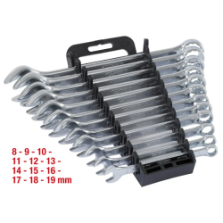Kombinēto uzgriežņu atslēgu komplekts 8-19 mm, 12 gab., KS Tools