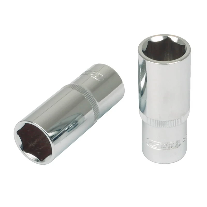 1-2" CHROME+ 6-kanšu muciņa, gara 22mm, KS Tools
