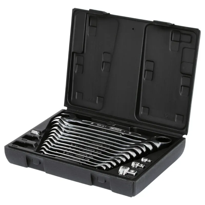 Kombinēto sprūdrata atslēgu komplekts GEARplus 8-19mm, 16gab, KS Tools