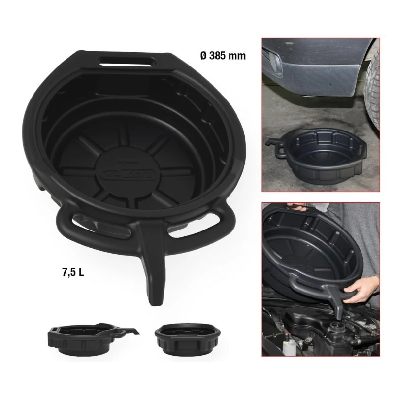 Eļļas noliešanas panna 7,5 l, plastmasas, KS Tools