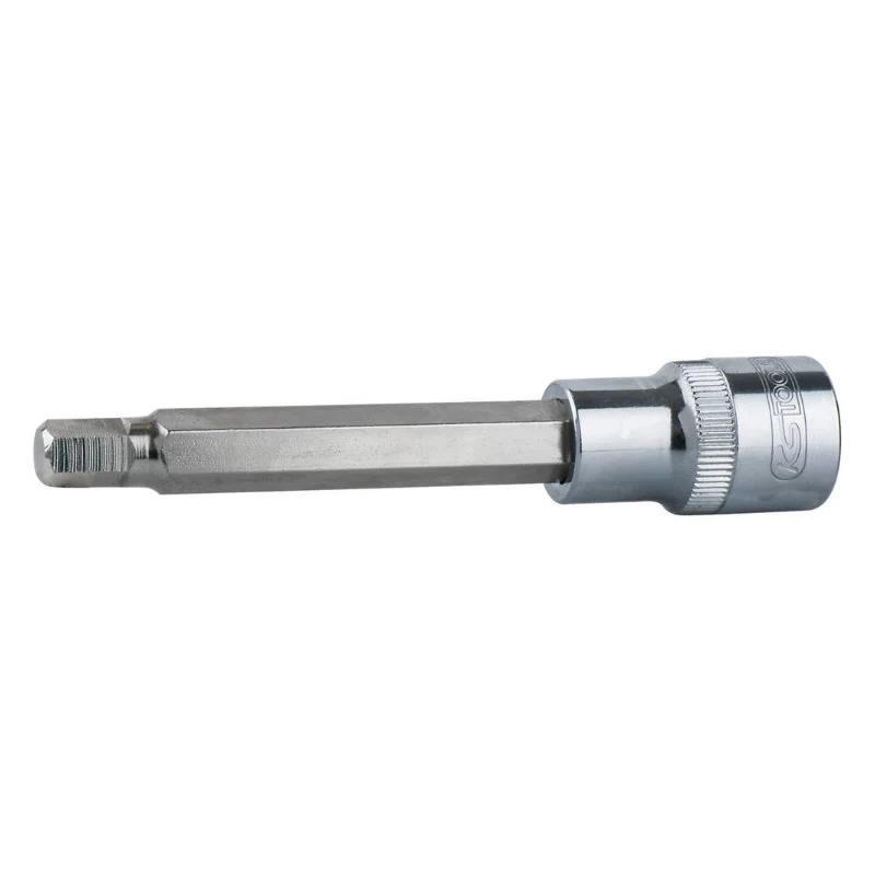 Uzgalis muciņa Hex garš 1-2" CHROMEplus, uz pakaramās birkas 6mm, KS Tools