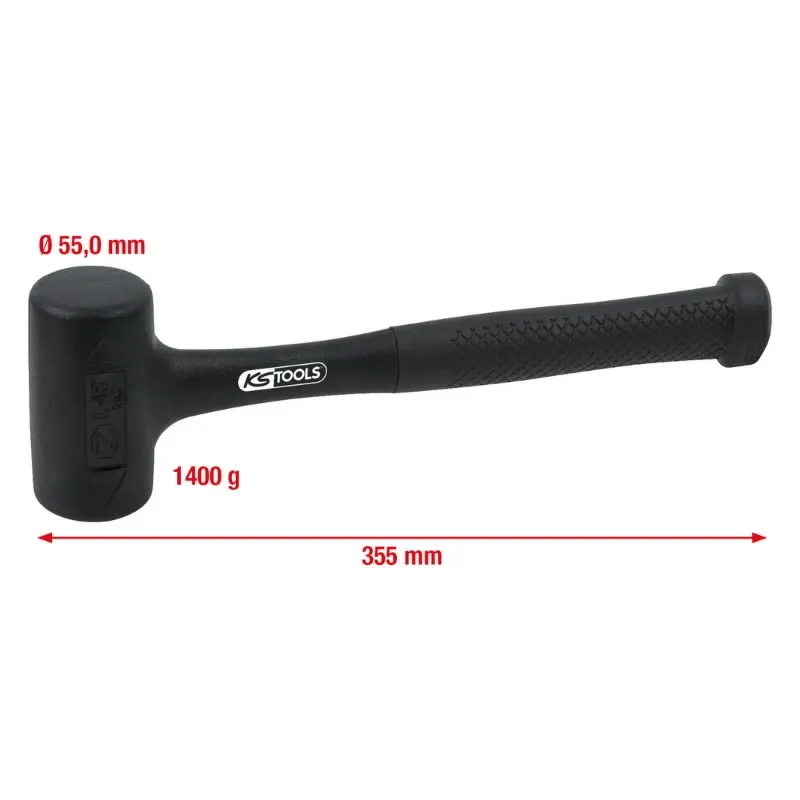 Plaktukas švelnus beatotrankis 1270g 1050g, KS Tools