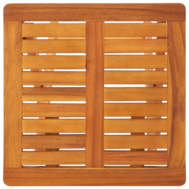 vidaXL sauļošanās zviļņi ar galdiņu, matračiem, 2 gab., akācijas koks