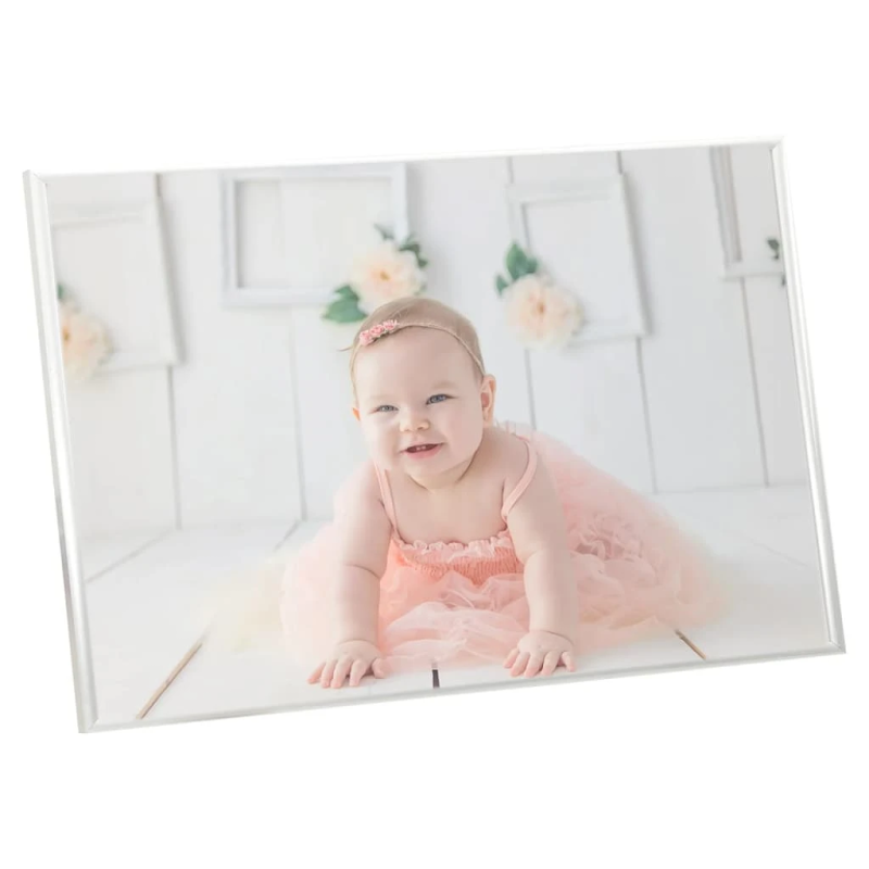 vidaXL foto rāmji, 3 gab., galdam, sudrabaini, 21x29,7 cm, MDF