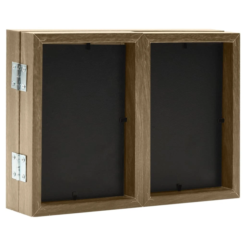 vidaXL 3-daļīgs foto rāmis, kolāža, gaiši brūns, 22x15 cm+2x,10x15 cm,