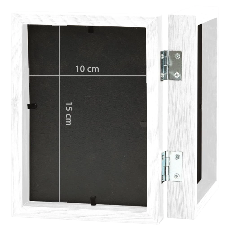 vidaXL 2-daļīgs foto rāmis, kolāža, balts, 2x,10x15 cm,