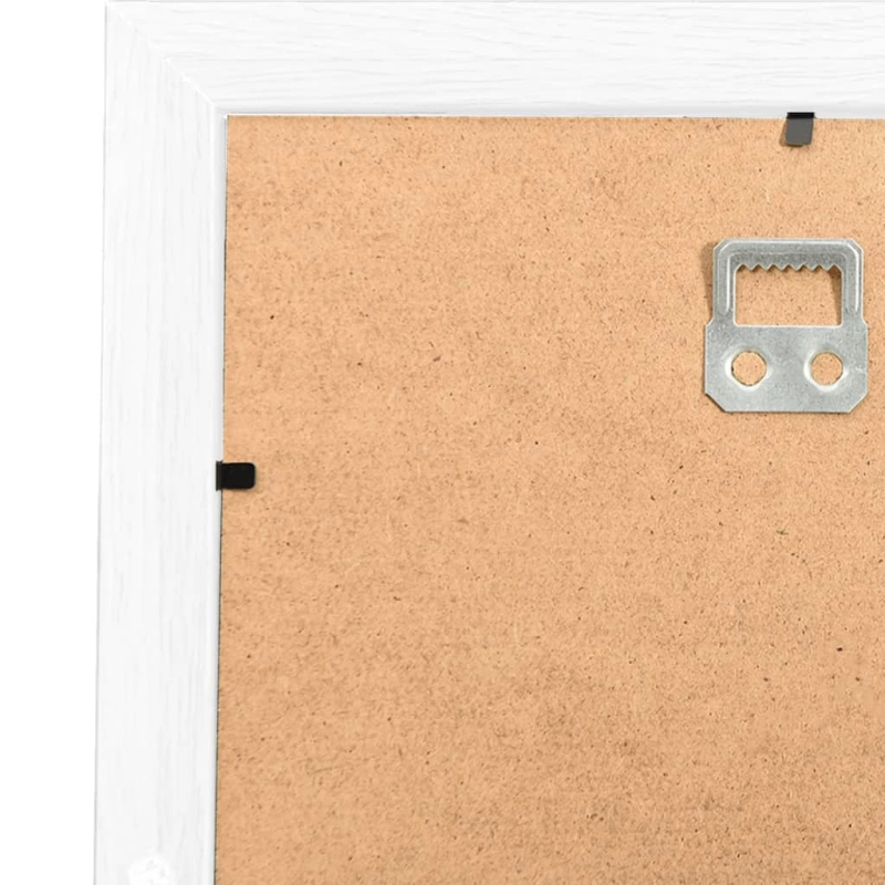 vidaXL kolāžas foto rāmis, 10x,13x18 cm, attēliem, balts MDF