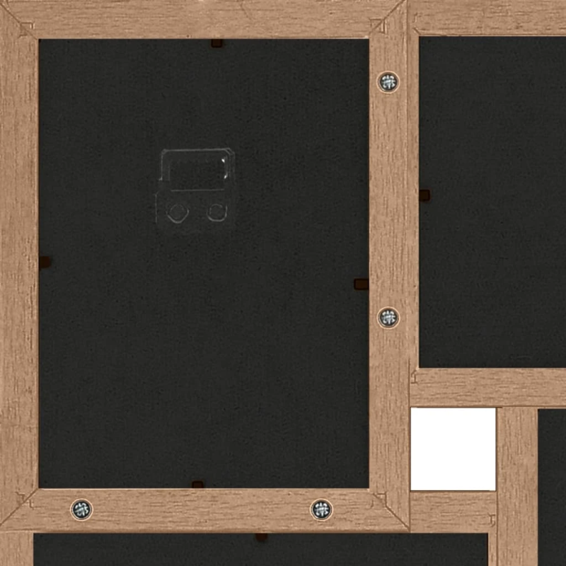 vidaXL kolāžas foto rāmis, 24x,10x15 cm, attēliem, gaiši brūns MDF