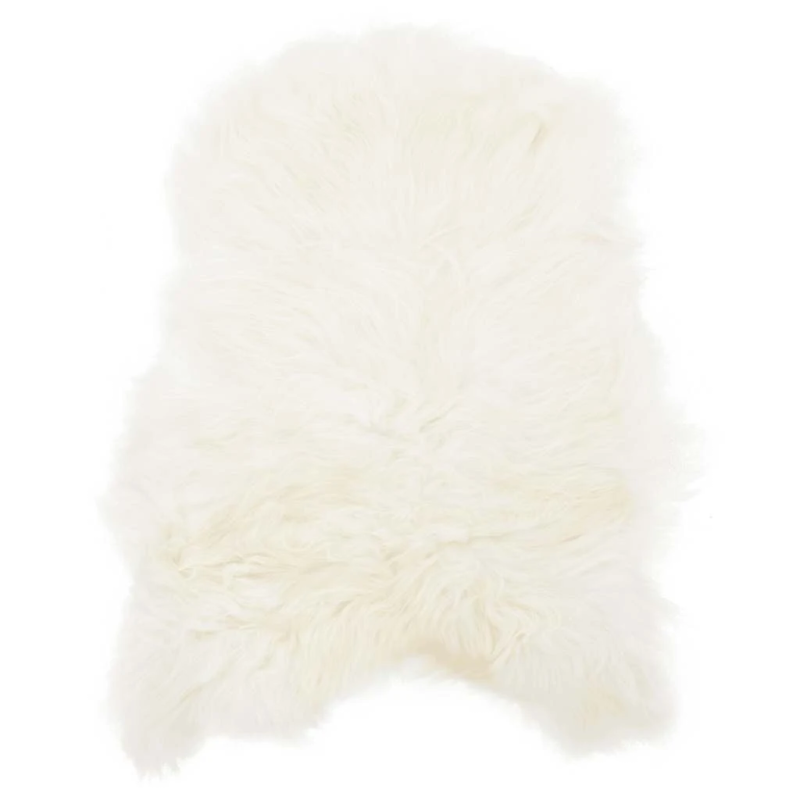 vidaXL krēsla pārsegs, Islandes aitāda, krēmkrāsas, 70x110 cm