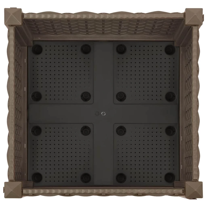 vidaXL puķu kaste, 40x40x23 cm, polipropilēns