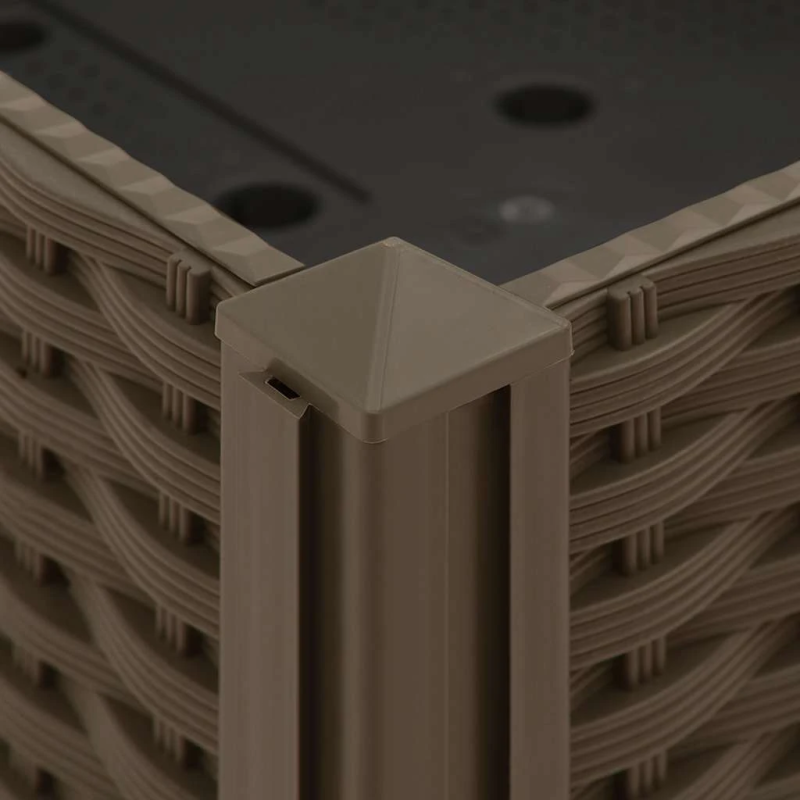 vidaXL puķu kaste, 40x40x23 cm, polipropilēns