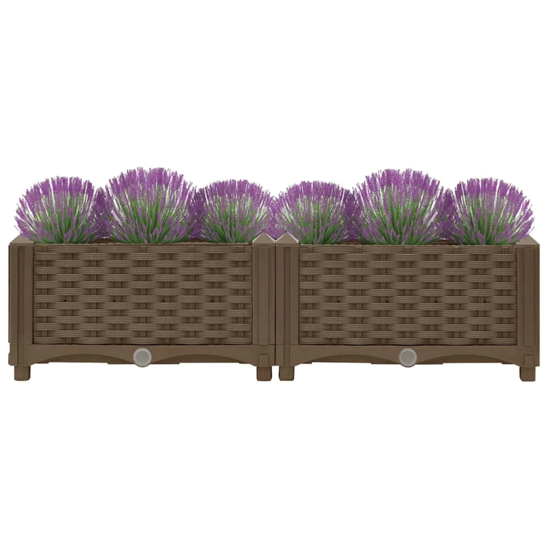 vidaXL puķu kaste, 80x40x23 cm, polipropilēns