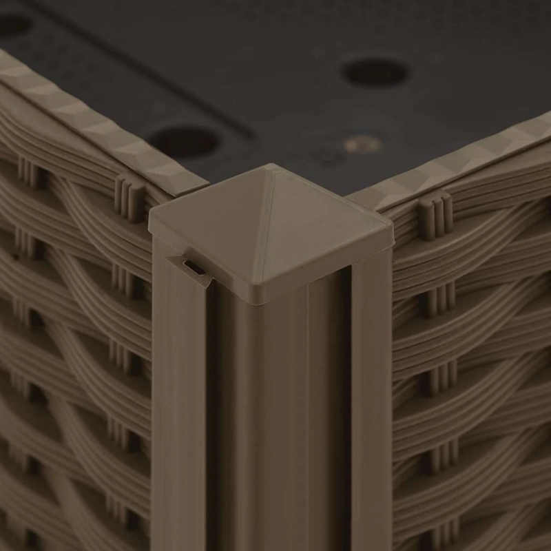 vidaXL puķu kaste, 80x40x23 cm, polipropilēns