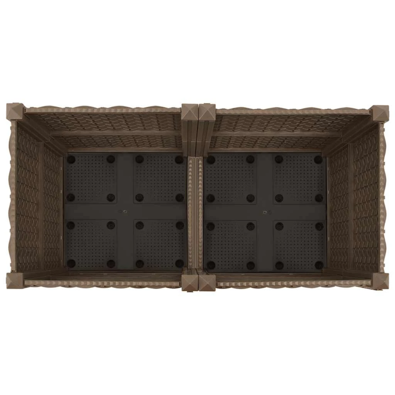 vidaXL puķu kaste, 80x40x38 cm, polipropilēns