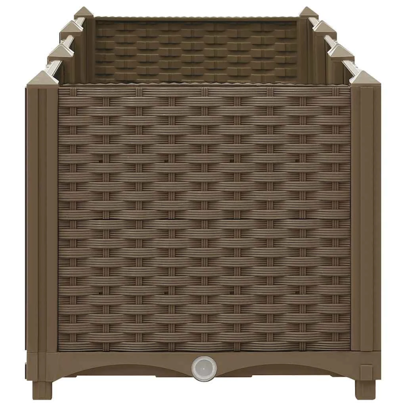 vidaXL augstā puķu dobe, 120x40x38 cm, polipropilēns