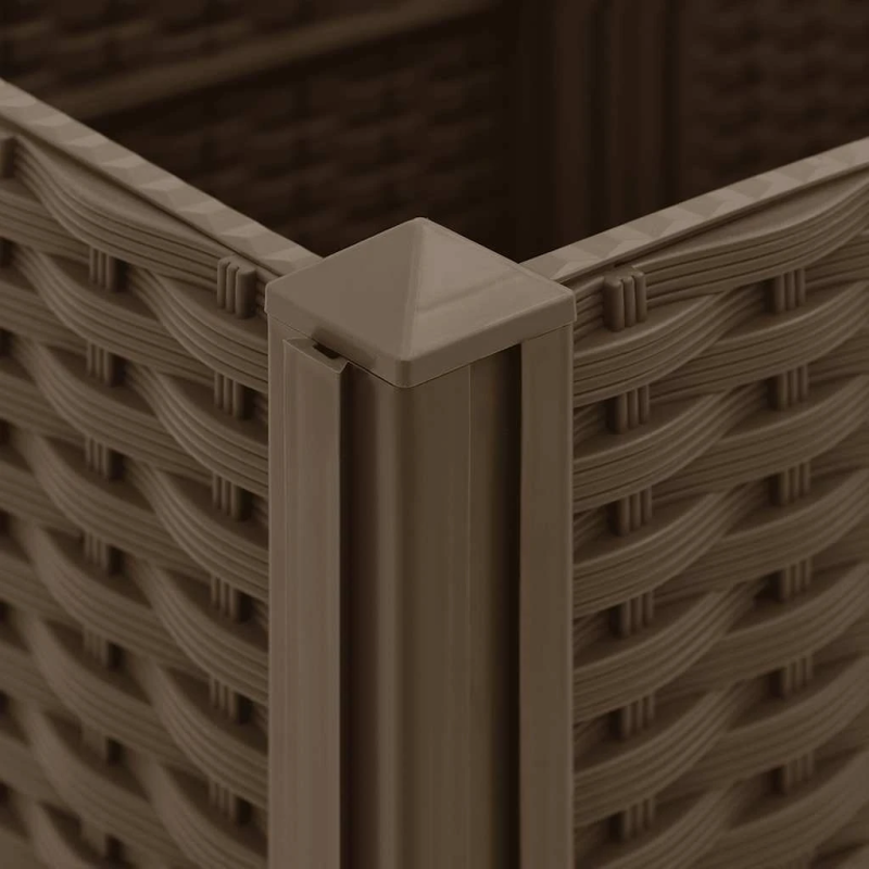 vidaXL augstā puķu dobe, 120x40x38 cm, polipropilēns