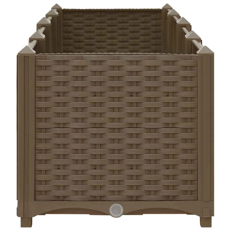 vidaXL augstā puķu dobe, 160x40x38 cm, polipropilēns