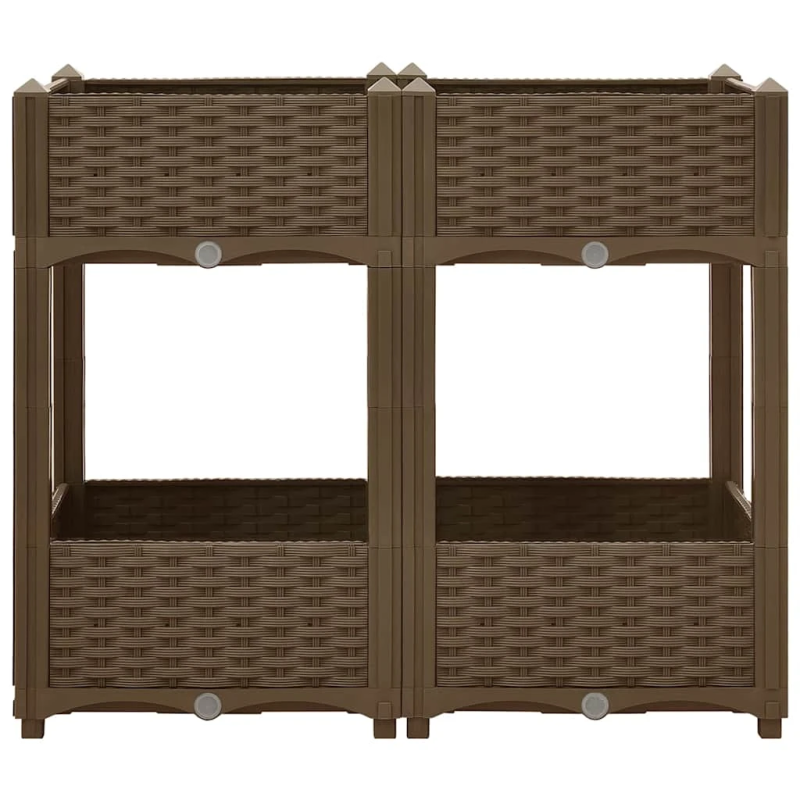 vidaXL puķu kaste, 80x40x71 cm, polipropilēns