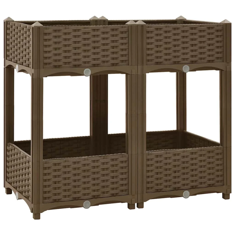 vidaXL puķu kaste, 80x40x71 cm, polipropilēns