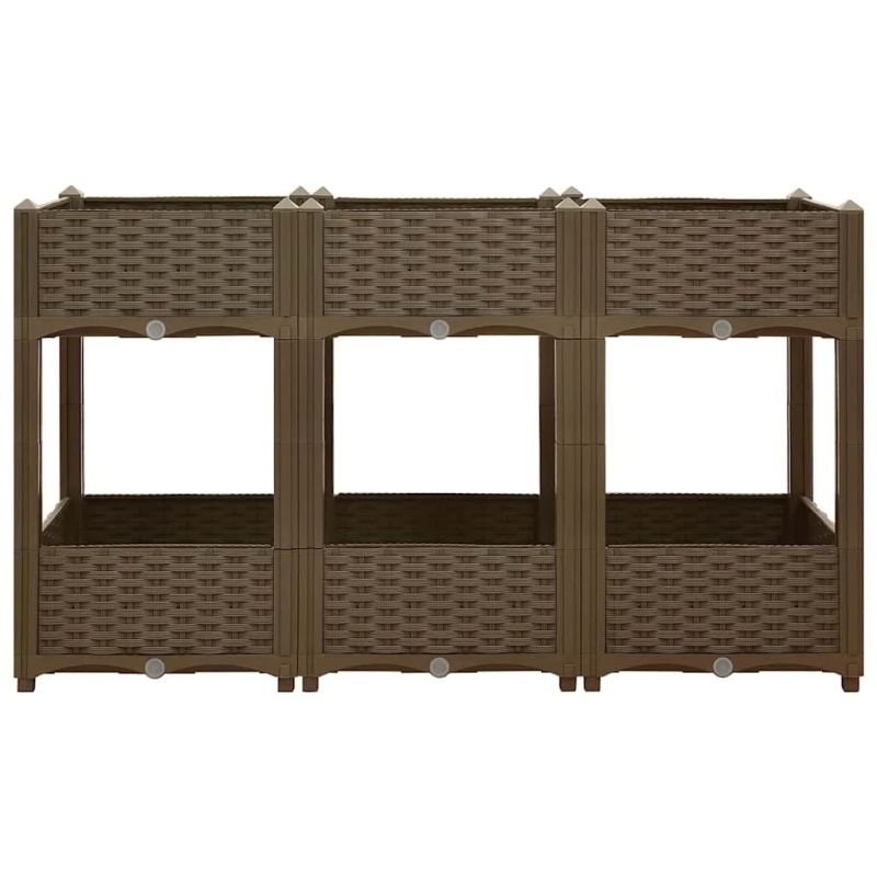 vidaXL puķu kaste, 120x40x71 cm, polipropilēns