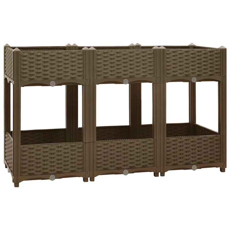 vidaXL puķu kaste, 120x40x71 cm, polipropilēns