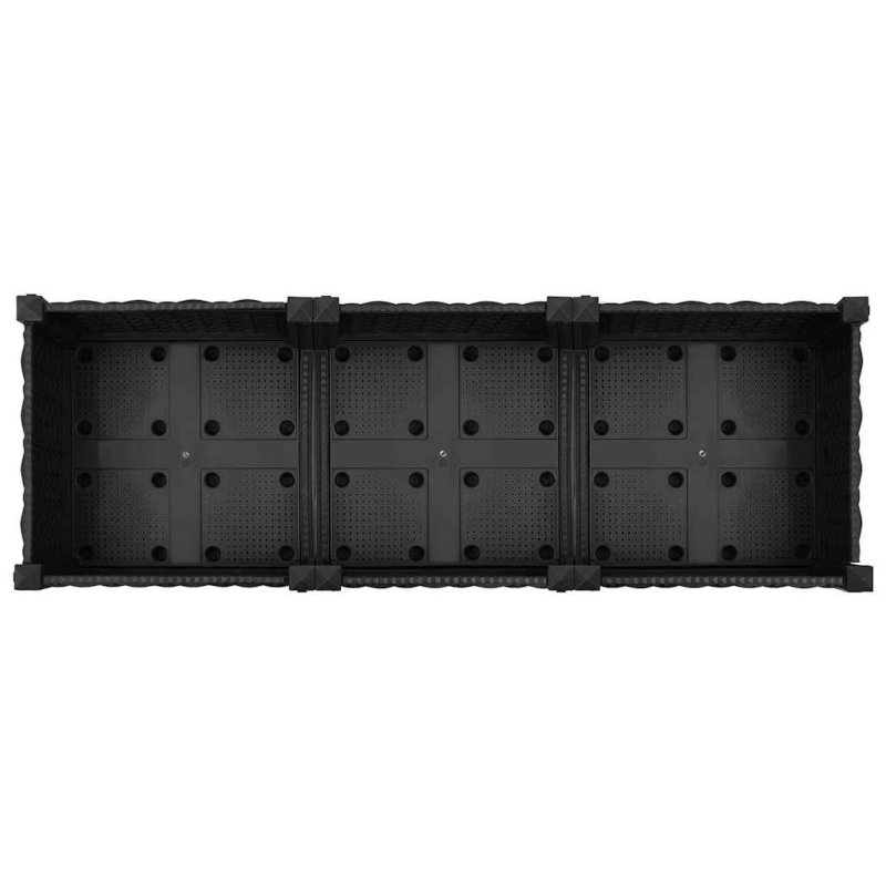 vidaXL puķu kaste, 120x40x23 cm, polipropilēns