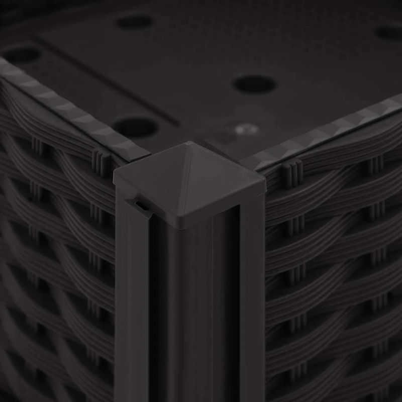 vidaXL puķu kaste, 120x40x23 cm, polipropilēns