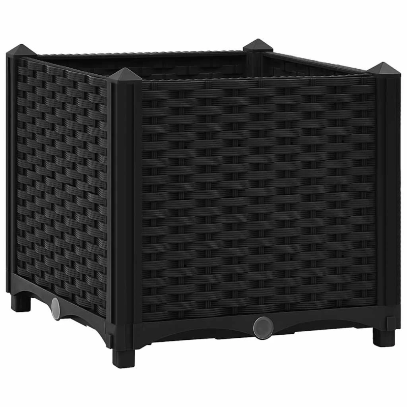 vidaXL augstā puķu dobe, 40x40x38 cm, polipropilēns