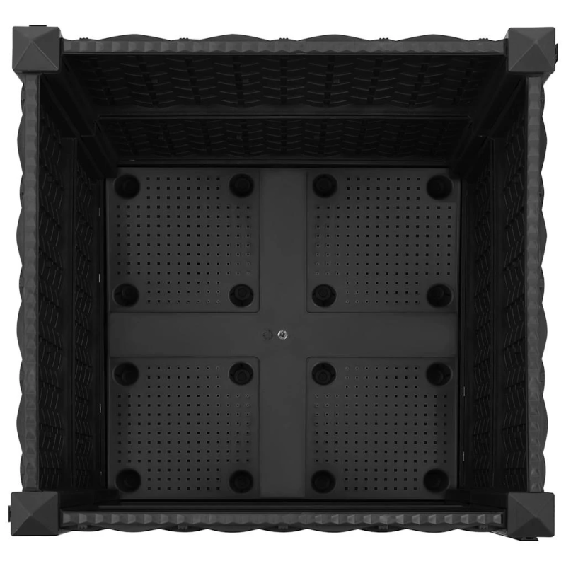 vidaXL augstā puķu dobe, 40x40x38 cm, polipropilēns