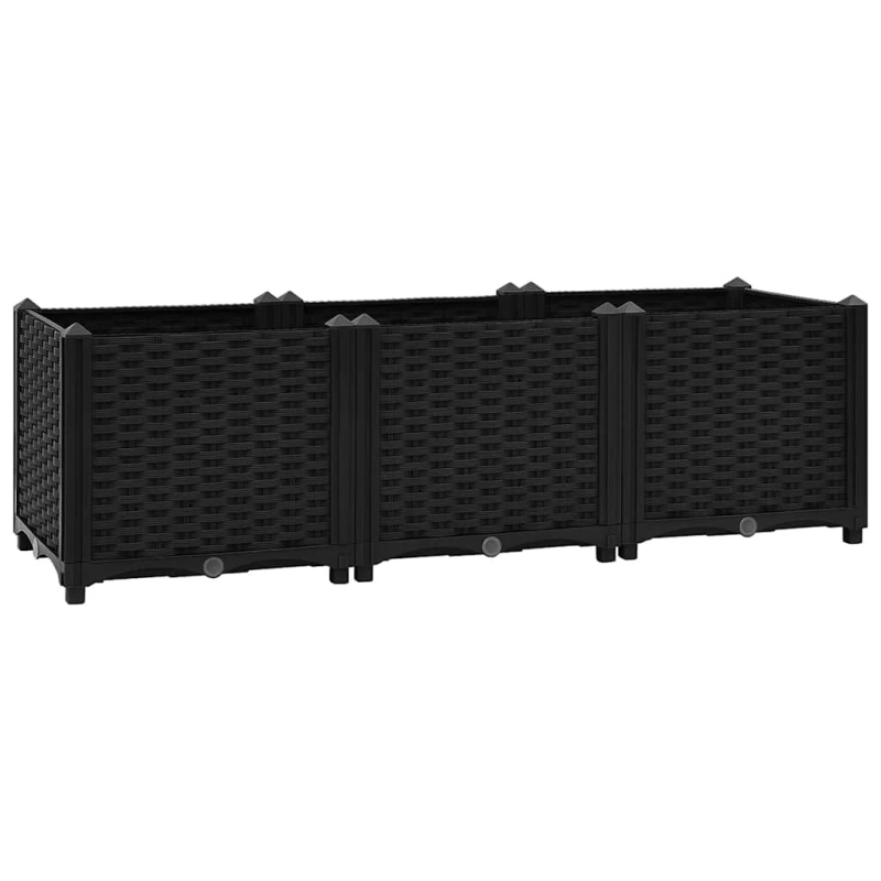 vidaXL puķu kaste, 120x40x38 cm, polipropilēns