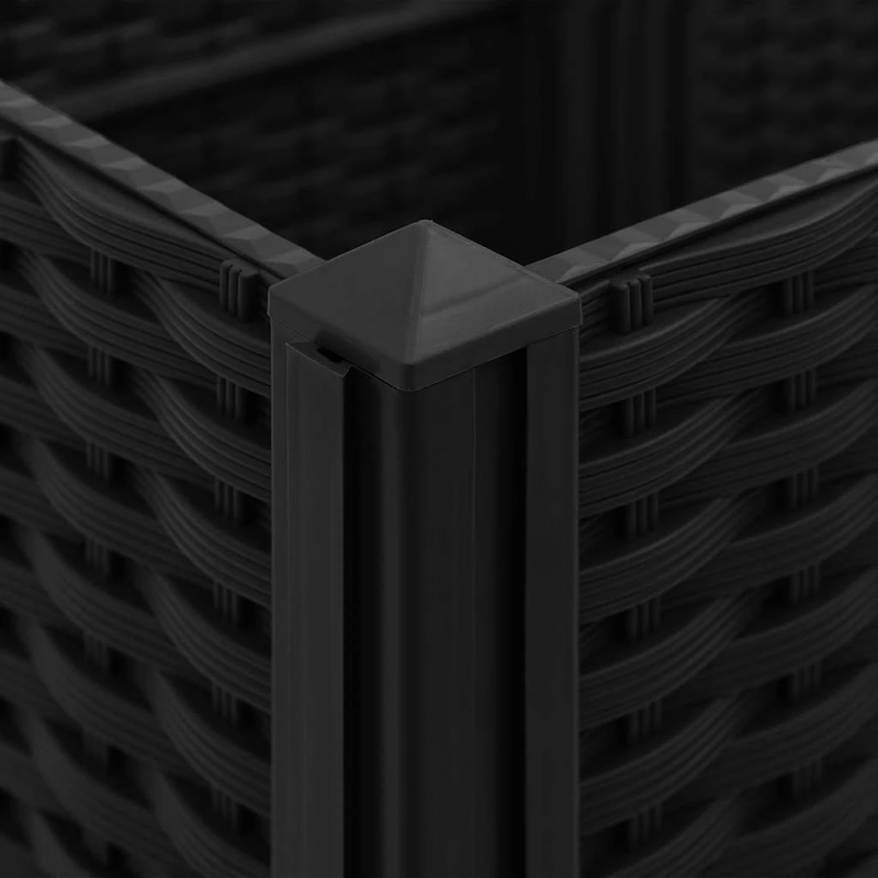 vidaXL puķu kaste, 160x40x38 cm, polipropilēns