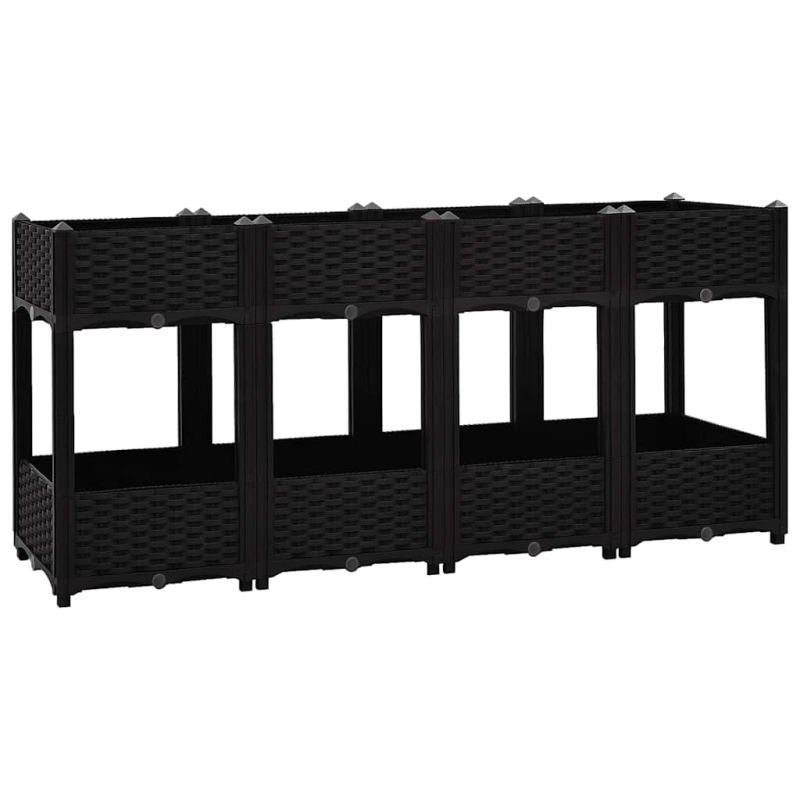 vidaXL puķu kaste, 160x40x71 cm, polipropilēns