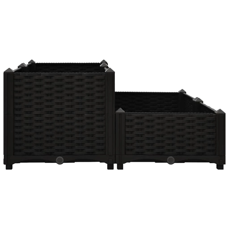 vidaXL puķu kaste, 80x80x38 cm, polipropilēns