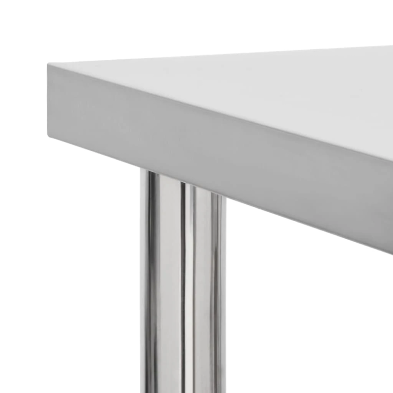 vidaXL virtuves darba galds, 80x30x85 cm, nerūsējošs tērauds