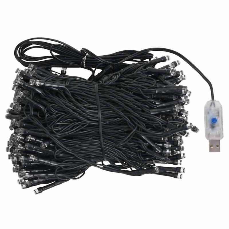 vidaXL mākslīgā Ziemassvētku egle ar rotājumiem, 150 cm, 380 zari