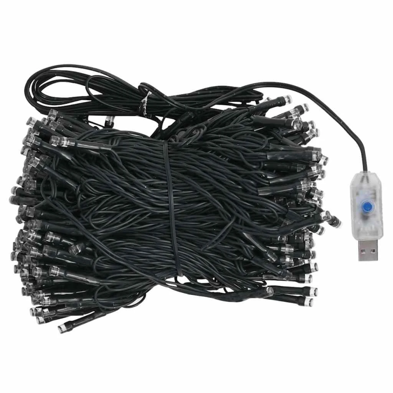 vidaXL izgaismota mākslīgā Ziemassvētku egle ar rotājumiem, 180cm, PVC