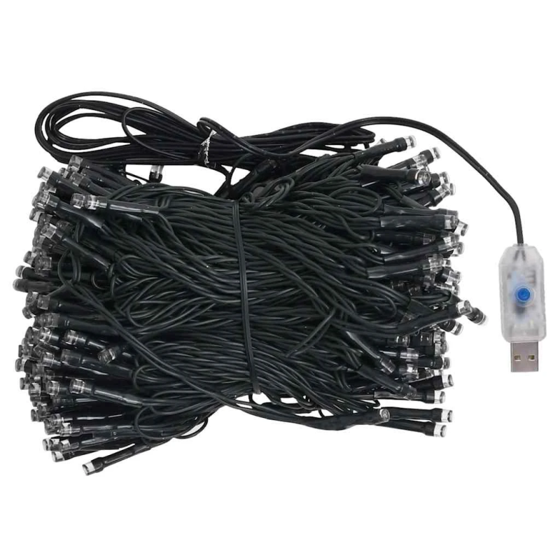 vidaXL izgaismota mākslīgā Ziemassvētku egle ar rotājumiem, 120cm, PVC