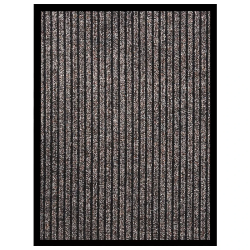 vidaXL durvju paklājs, svītrains, bēšs, 40x60 cm