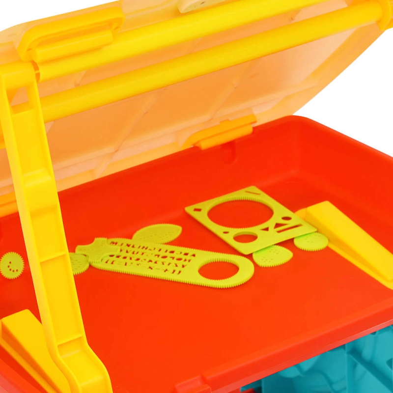 vidaXL bērnu galds ar molbertu, regulējams