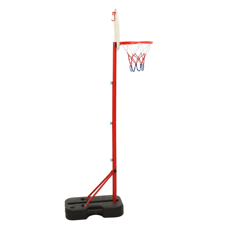 vidaXL basketbola komplekts, regulējams 138,5-166 cm, pārvietojams