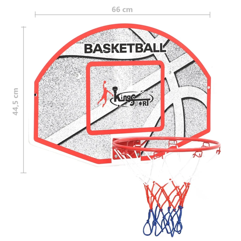 vidaXL basketbola groza komplekts, 66x44,5 cm