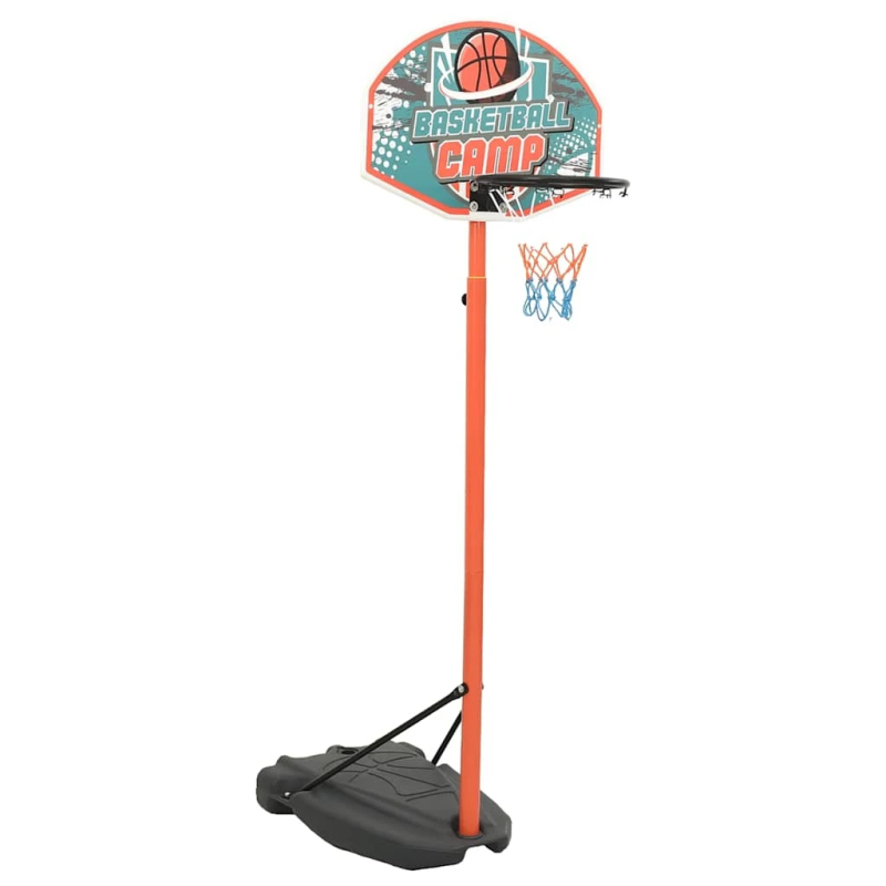 vidaXL basketbola komplekts, regulējams 180-230 cm, pārvietojams