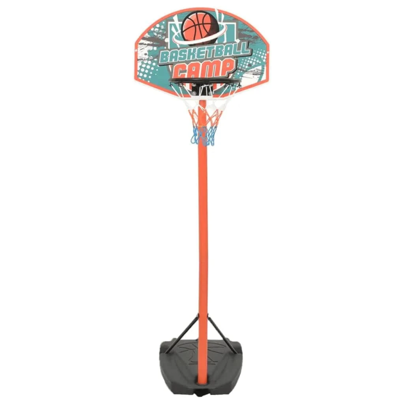 vidaXL basketbola komplekts, regulējams 180-230 cm, pārvietojams