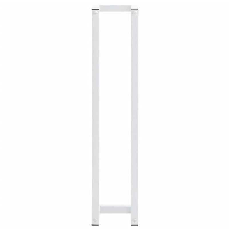vidaXL dvieļu turētājs, balts, 12,5x12,5x60 cm, tērauds